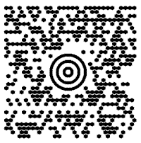 Example of a Maxicode barcode symbol formatted for UPS