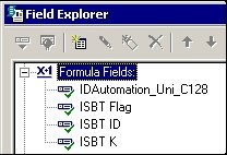 ISBT-128 Fields in Crystal Reports