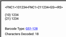 The Barcode Decoder App parses out GS1 data